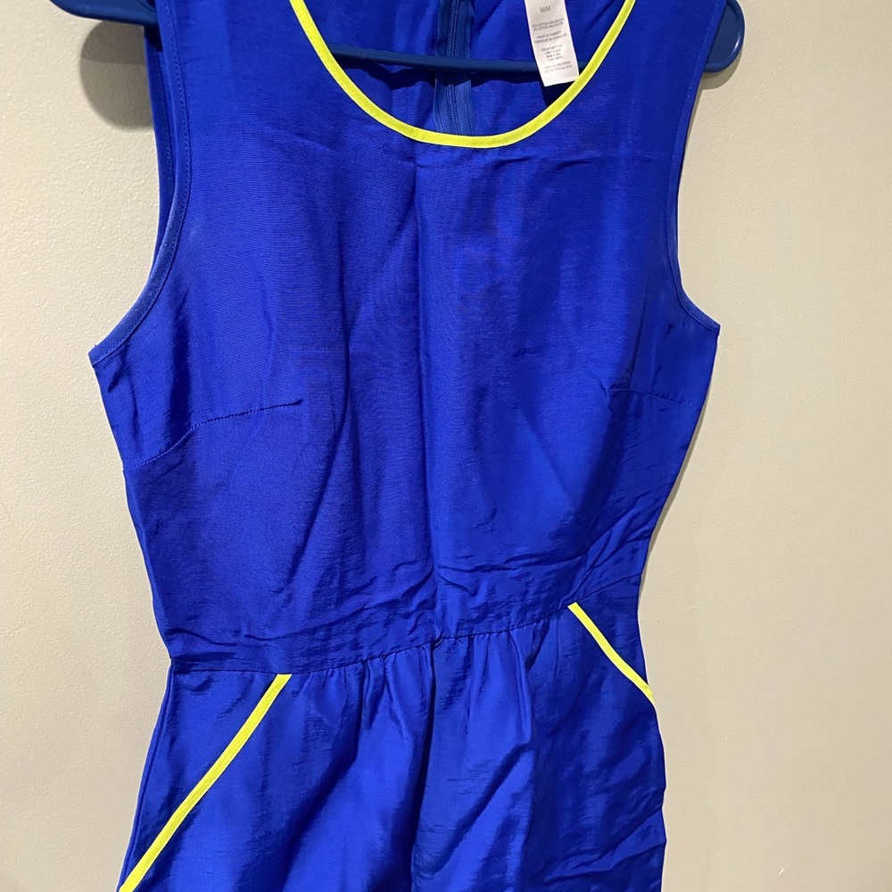 Blue and Green dress, size medium, “mark” brand from Avon. Worn once.